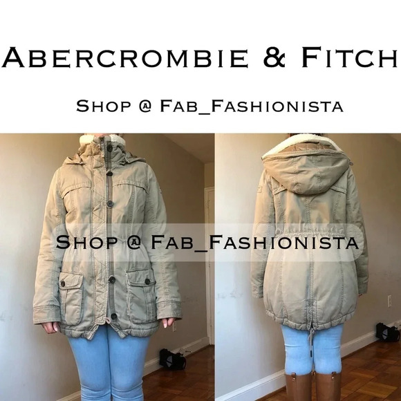 Abercrombie & Fitch Sherpa fleece Parka - Picture 2 of 9